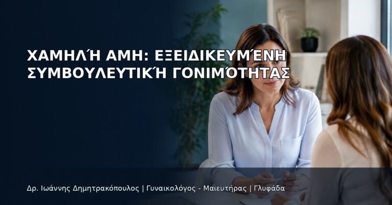 Χαμηλή AMH: Εξειδικευμένη Συμβουλευτική Γονιμότητας - Δρ. Ιωάννης Δημητρακόπουλος