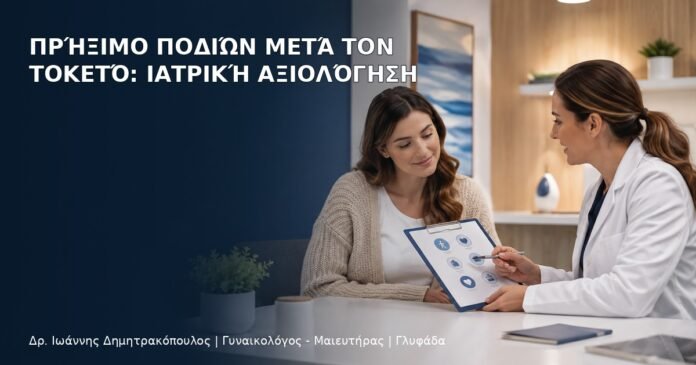 Πρήξιμο Ποδιών μετά τον Τοκετό: Ιατρική Αξιολόγηση Πρήξιμο Ποδιών μετά τον Τοκετό: Ιατρική Αξιολόγηση - Δρ. Ιωάννης Δημητρακόπουλος