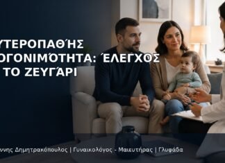 Δευτεροπαθής Υπογονιμότητα: Έλεγχος για το Ζευγάρι Δευτεροπαθής Υπογονιμότητα: Έλεγχος για το Ζευγάρι - Δρ. Ιωάννης Δημητρακόπουλος