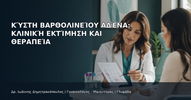 Κύστη Βαρθολινείου Αδένα: Κλινική Εκτίμηση και Θεραπεία - Δρ. Ιωάννης Δημητρακόπουλος