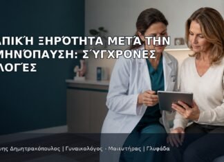 Κολπική Ξηρότητα μετά την Εμμηνόπαυση: Σύγχρονες Επιλογές - Δρ. Ιωάννης Δημητρακόπουλος