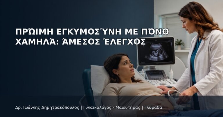Πρώιμη Εγκυμοσύνη με Πόνο Χαμηλά: Άμεσος Έλεγχος - Δρ. Ιωάννης Δημητρακόπουλος