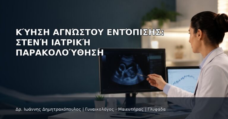 Κύηση Αγνώστου Εντόπισης: Στενή Ιατρική Παρακολούθηση - Δρ. Ιωάννης Δημητρακόπουλος