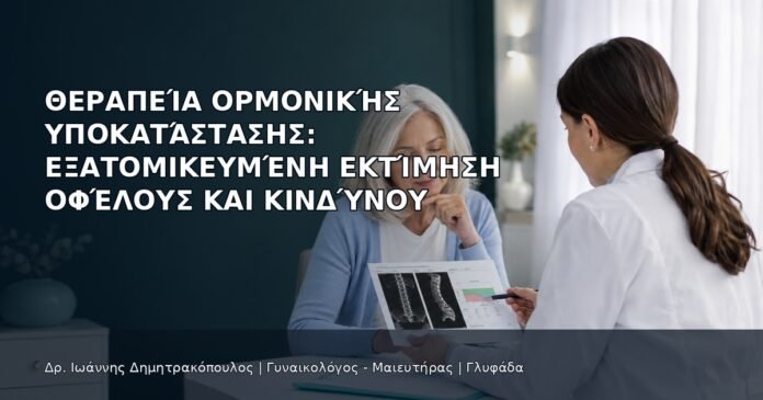 Θεραπεία Ορμονικής Υποκατάστασης: Εξατομικευμένη Εκτίμηση Οφέλους και Κινδύνου Θεραπεία Ορμονικής Υποκατάστασης: Εξατομικευμένη Εκτίμηση Οφέλους και Κινδύνου - Δρ. Ιωάννης Δημητρακόπουλος