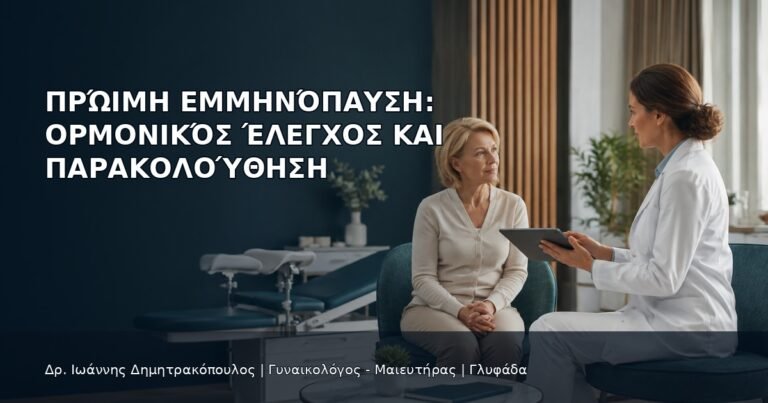 Πρώιμη Εμμηνόπαυση: Ορμονικός Έλεγχος και Παρακολούθηση - Δρ. Ιωάννης Δημητρακόπουλος