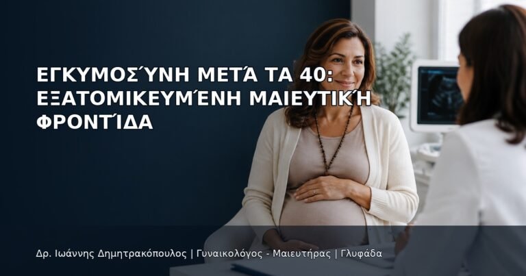 Εγκυμοσύνη μετά τα 40: Εξατομικευμένη Μαιευτική Φροντίδα - Δρ. Ιωάννης Δημητρακόπουλος