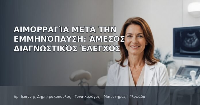 Αιμορραγία μετά την Εμμηνόπαυση: Άμεσος Διαγνωστικός Έλεγχος Αιμορραγία μετά την Εμμηνόπαυση: Άμεσος Διαγνωστικός Έλεγχος - Δρ. Ιωάννης Δημητρακόπουλος