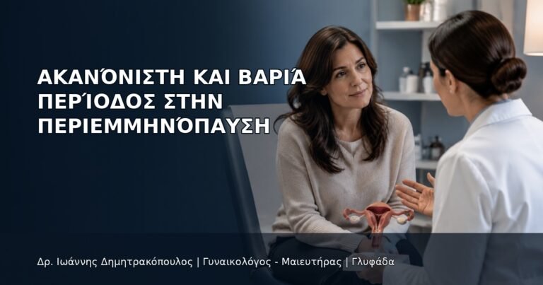 Ακανόνιστη και Βαριά Περίοδος στην Περιεμμηνόπαυση - Δρ. Ιωάννης Δημητρακόπουλος