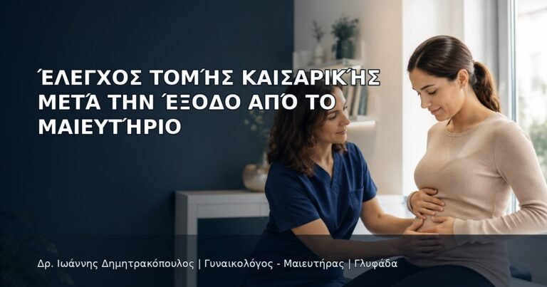 Έλεγχος Τομής Καισαρικής μετά την Έξοδο από το Μαιευτήριο - Δρ. Ιωάννης Δημητρακόπουλος