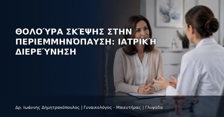 Θολούρα Σκέψης στην Περιεμμηνόπαυση: Ιατρική Διερεύνηση - Δρ. Ιωάννης Δημητρακόπουλος