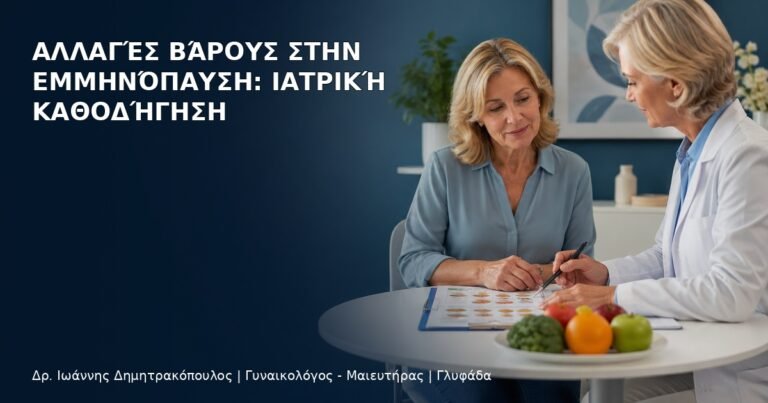 Αλλαγές Βάρους στην Εμμηνόπαυση: Ιατρική Καθοδήγηση - Δρ. Ιωάννης Δημητρακόπουλος