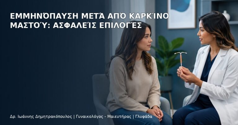 Εμμηνόπαυση μετά από Καρκίνο Μαστού: Ασφαλείς Επιλογές - Δρ. Ιωάννης Δημητρακόπουλος