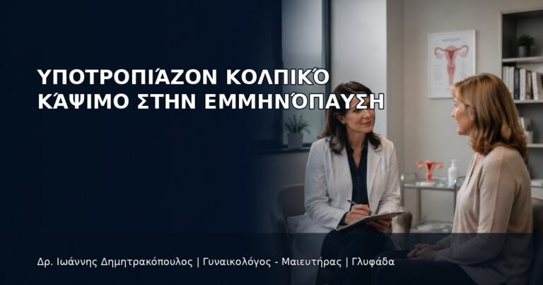 Υποτροπιάζον Κολπικό Κάψιμο στην Εμμηνόπαυση - Δρ. Ιωάννης Δημητρακόπουλος
