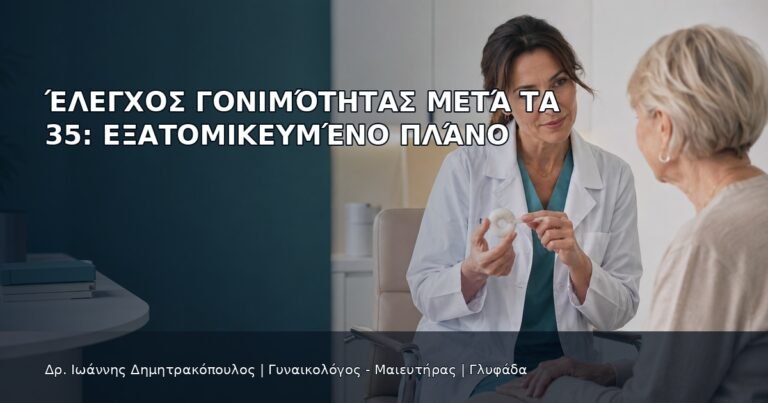 Έλεγχος Γονιμότητας μετά τα 35: Εξατομικευμένο Πλάνο - Δρ. Ιωάννης Δημητρακόπουλος