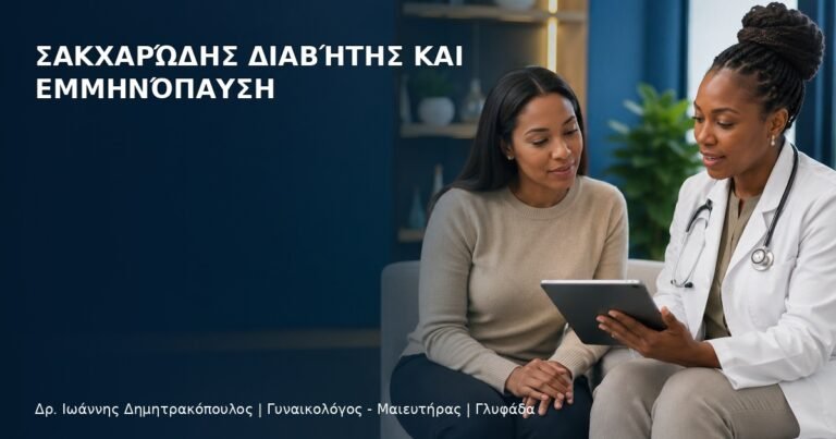 Σακχαρώδης Διαβήτης και Εμμηνόπαυση - Δρ. Ιωάννης Δημητρακόπουλος
