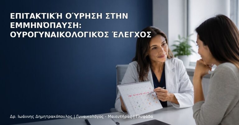 Επιτακτική Ούρηση στην Εμμηνόπαυση: Ουρογυναικολογικός Έλεγχος - Δρ. Ιωάννης Δημητρακόπουλος