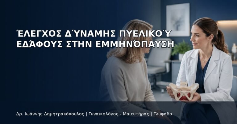 Έλεγχος Δύναμης Πυελικού Εδάφους στην Εμμηνόπαυση - Δρ. Ιωάννης Δημητρακόπουλος