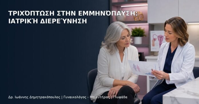 Τριχόπτωση στην Εμμηνόπαυση: Ιατρική Διερεύνηση Τριχόπτωση στην Εμμηνόπαυση: Ιατρική Διερεύνηση - Δρ. Ιωάννης Δημητρακόπουλος