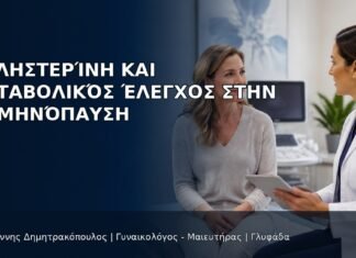 Χοληστερίνη και Μεταβολικός Έλεγχος στην Εμμηνόπαυση Χοληστερίνη και Μεταβολικός Έλεγχος στην Εμμηνόπαυση - Δρ. Ιωάννης Δημητρακόπουλος
