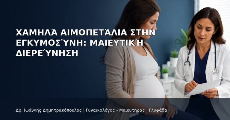 Χαμηλά Αιμοπετάλια στην Εγκυμοσύνη: Μαιευτική Διερεύνηση - Δρ. Ιωάννης Δημητρακόπουλος