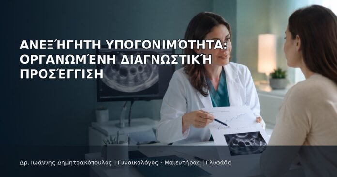 Ανεξήγητη Υπογονιμότητα: Οργανωμένη Διαγνωστική Προσέγγιση Ανεξήγητη Υπογονιμότητα: Οργανωμένη Διαγνωστική Προσέγγιση - Δρ. Ιωάννης Δημητρακόπουλος