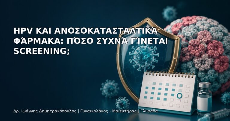 HPV και Ανοσοκατασταλτικά Φάρμακα: Πόσο Συχνά Γίνεται Screening; - Δρ. Ιωάννης Δημητρακόπουλος