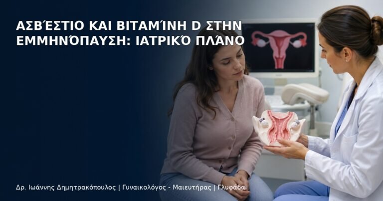 Ασβέστιο και Βιταμίνη D στην Εμμηνόπαυση: Ιατρικό Πλάνο - Δρ. Ιωάννης Δημητρακόπουλος