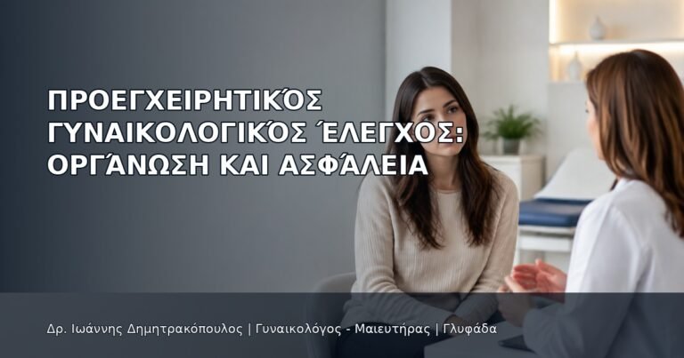 Προεγχειρητικός Γυναικολογικός Έλεγχος: Οργάνωση και Ασφάλεια - Δρ. Ιωάννης Δημητρακόπουλος