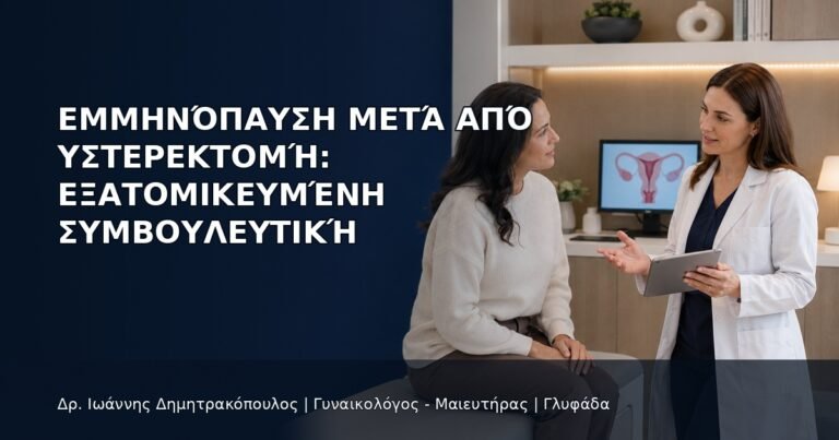Εμμηνόπαυση μετά από Υστερεκτομή: Εξατομικευμένη Συμβουλευτική - Δρ. Ιωάννης Δημητρακόπουλος