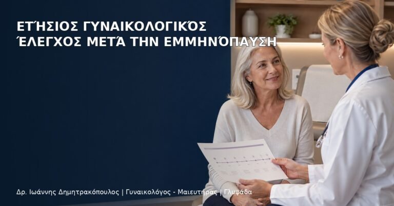 Ετήσιος Γυναικολογικός Έλεγχος μετά την Εμμηνόπαυση - Δρ. Ιωάννης Δημητρακόπουλος