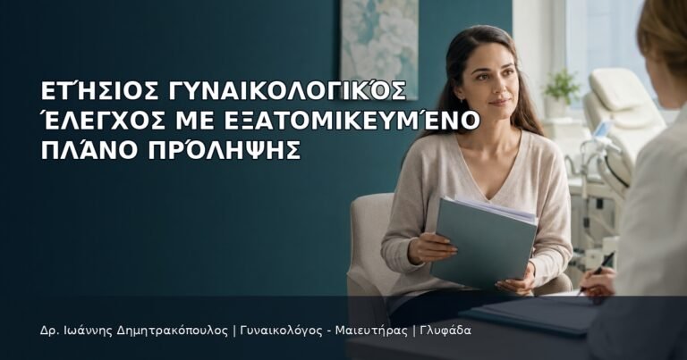 Ετήσιος Γυναικολογικός Έλεγχος με Εξατομικευμένο Πλάνο Πρόληψης - Δρ. Ιωάννης Δημητρακόπουλος