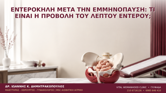 Εντεροκήλη μετά την Εμμηνόπαυση: Τι Είναι η Προβολή του Λεπτού Εντέρου; Εντεροκήλη μετά την Εμμηνόπαυση: Τι Είναι η Προβολή του Λεπτού Εντέρου; - Δρ. Ιωάννης Κ. Δημητρακόπουλος