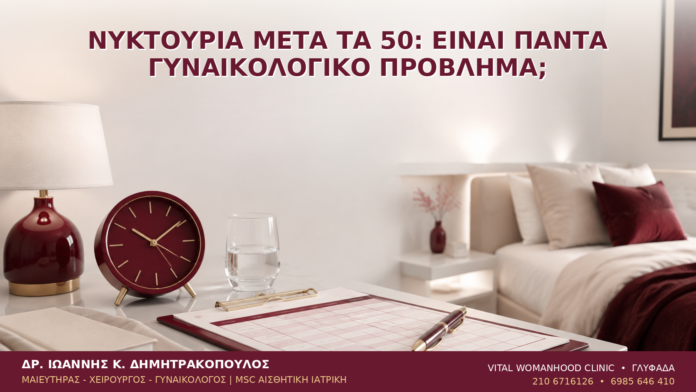 Νυκτουρία μετά τα 50: Είναι Πάντα Γυναικολογικό Πρόβλημα; Νυκτουρία μετά τα 50: Είναι Πάντα Γυναικολογικό Πρόβλημα; - Δρ. Ιωάννης Κ. Δημητρακόπουλος