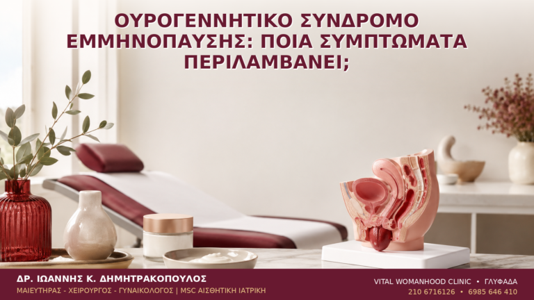 Ουρογεννητικό Σύνδρομο Εμμηνόπαυσης: Ποια Συμπτώματα Περιλαμβάνει; - Δρ. Ιωάννης Κ. Δημητρακόπουλος