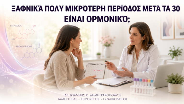 Ξαφνικά Πολύ Μικρότερη Περίοδος μετά τα 30: Είναι Ορμονικό; - Δρ. Ιωάννης Κ. Δημητρακόπουλος