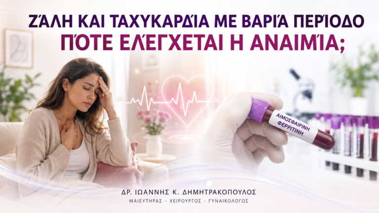 Ζάλη και Ταχυκαρδία με Βαριά Περίοδο: Πότε Ελέγχεται η Αναιμία; - Δρ. Ιωάννης Κ. Δημητρακόπουλος