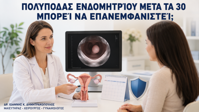 Πολύποδας Ενδομητρίου μετά τα 30: Μπορεί να Επανεμφανιστεί; - Δρ. Ιωάννης Κ. Δημητρακόπουλος