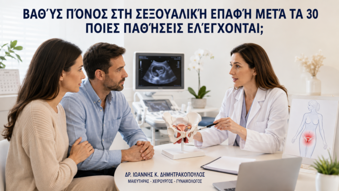 Βαθύς Πόνος στη Σεξουαλική Επαφή μετά τα 30: Ποιες Παθήσεις Ελέγχονται; Βαθύς Πόνος στη Σεξουαλική Επαφή μετά τα 30: Ποιες Παθήσεις Ελέγχονται; - Δρ. Ιωάννης Κ. Δημητρακόπουλος