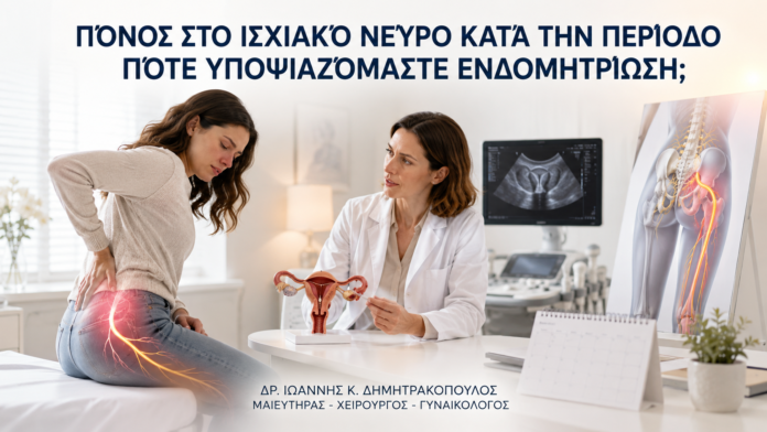 Πόνος στο Ισχιακό Νεύρο κατά την Περίοδο: Πότε Υποψιαζόμαστε Ενδομητρίωση; - Δρ. Ιωάννης Κ. Δημητρακόπουλος
