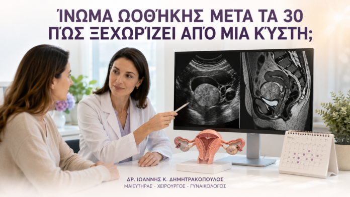 Ίνωμα Ωοθήκης μετά τα 30: Πώς Ξεχωρίζει από μια Κύστη; Ίνωμα Ωοθήκης μετά τα 30: Πώς Ξεχωρίζει από μια Κύστη; - Δρ. Ιωάννης Κ. Δημητρακόπουλος