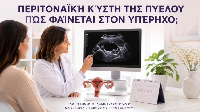 Περιτοναϊκή Κύστη της Πυέλου: Πώς Φαίνεται στον Υπέρηχο; - Δρ. Ιωάννης Κ. Δημητρακόπουλος