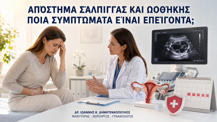 Απόστημα Σάλπιγγας και Ωοθήκης: Ποια Συμπτώματα Είναι Επείγοντα; Απόστημα Σάλπιγγας και Ωοθήκης: Ποια Συμπτώματα Είναι Επείγοντα; - Δρ. Ιωάννης Κ. Δημητρακόπουλος