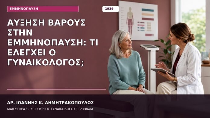 Αύξηση Βάρους στην Εμμηνόπαυση: Τι Ελέγχει ο Γυναικολόγος;