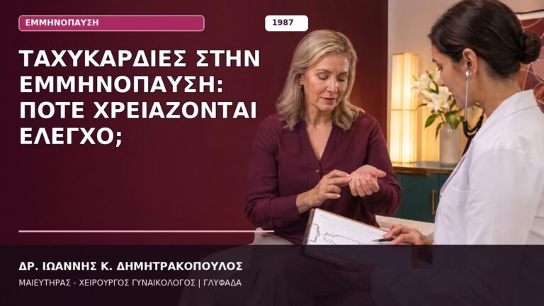 Ταχυκαρδίες στην Εμμηνόπαυση: Πότε Χρειάζονται Έλεγχο;