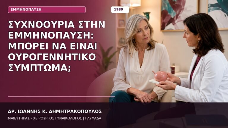 Συχνοουρία στην Εμμηνόπαυση: Μπορεί να Είναι Ουρογεννητικό Σύμπτωμα;
