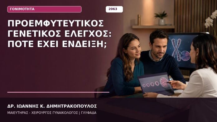Προεμφυτευτικός Γενετικός Έλεγχος: Πότε Έχει Ένδειξη; Προεμφυτευτικός Γενετικός Έλεγχος: Πότε Έχει Ένδειξη;