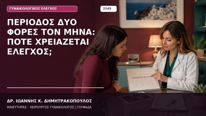 Περίοδος Δύο Φορές τον Μήνα: Πότε Χρειάζεται Έλεγχος; Περίοδος Δύο Φορές τον Μήνα: Πότε Χρειάζεται Έλεγχος;