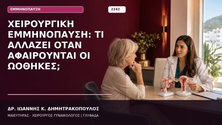 χειρουργική εμμηνόπαυση