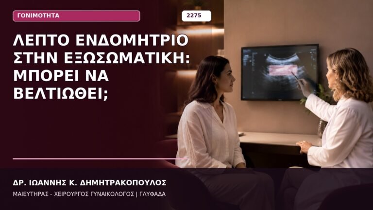 λεπτό ενδομήτριο στην εξωσωματική