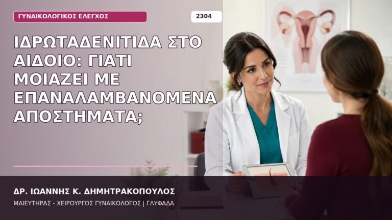 ιδρωταδενίτιδα στο αιδοίο